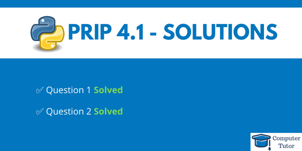 prip 4.1 sumita arora solutions